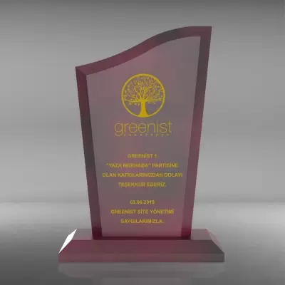 Ahşap Plaket Model 1
