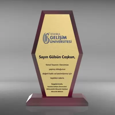 Ahşap Plaket Model 3