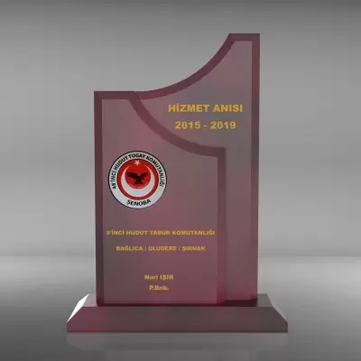 Ahşap Plaket Model 4