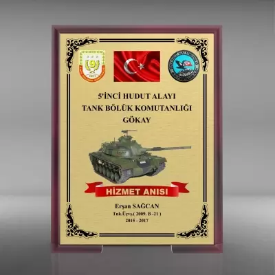 Ahşap Plaket Model 8