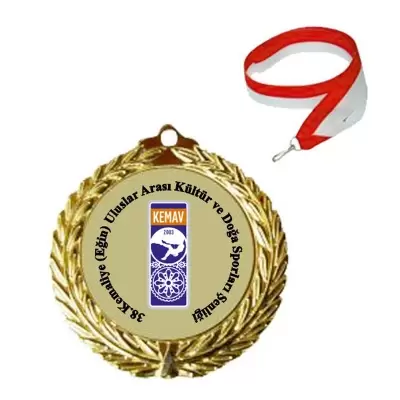 Metal Madalyon Altın Madalya Model 1