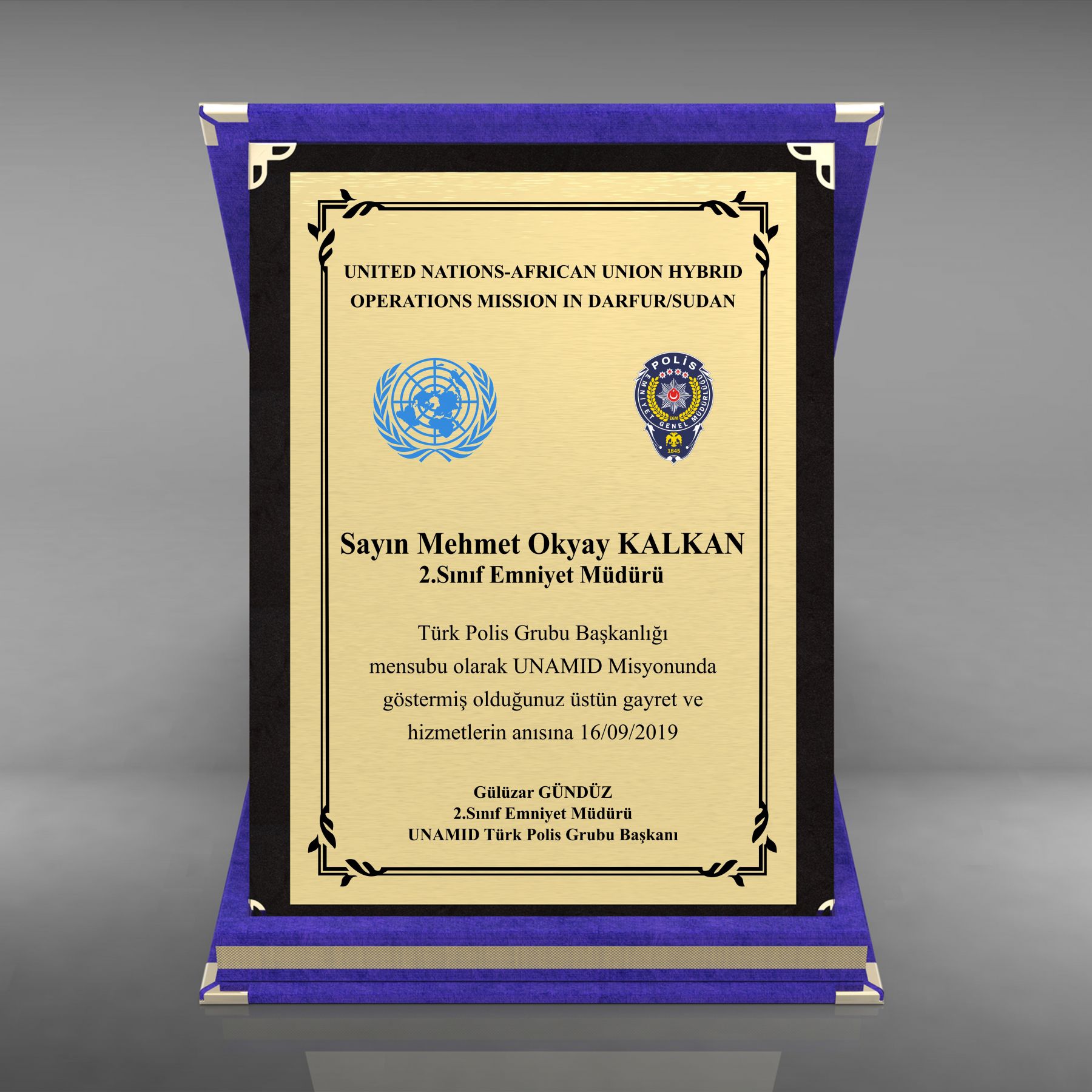 Metal Plaket